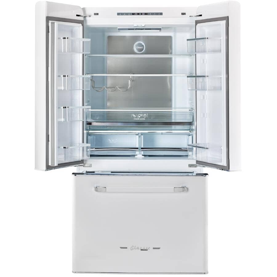 Unique Appliances Retro 30” Gas Range & Hood Combo – 4 Burners, Convection Oven, 700 CFM Hood, Ocean Mist Turquoise