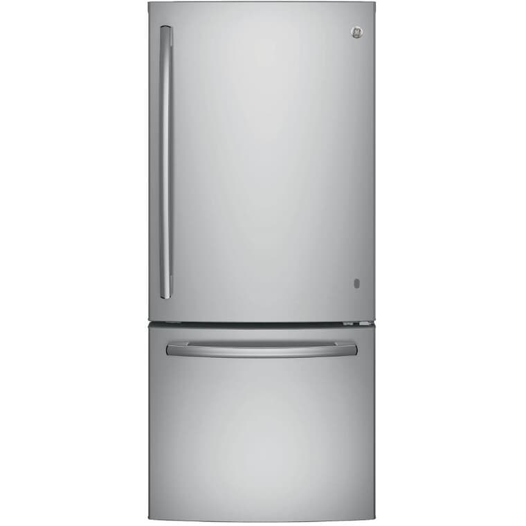 30" 20.9 cu. ft. Bottom Freezer Refrigerator (GBE21AYRKFS) - Fingerprint Resistant Stainless Steel