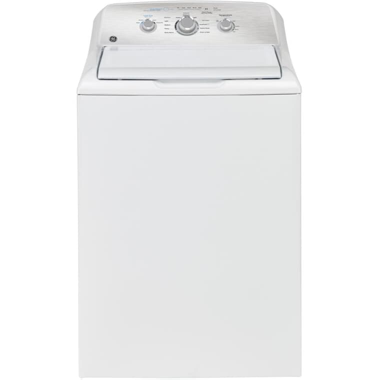 27" 4.4 cu. ft. Top Load Washer (GTW331BMRWS) - White + Stainless Steel Tub