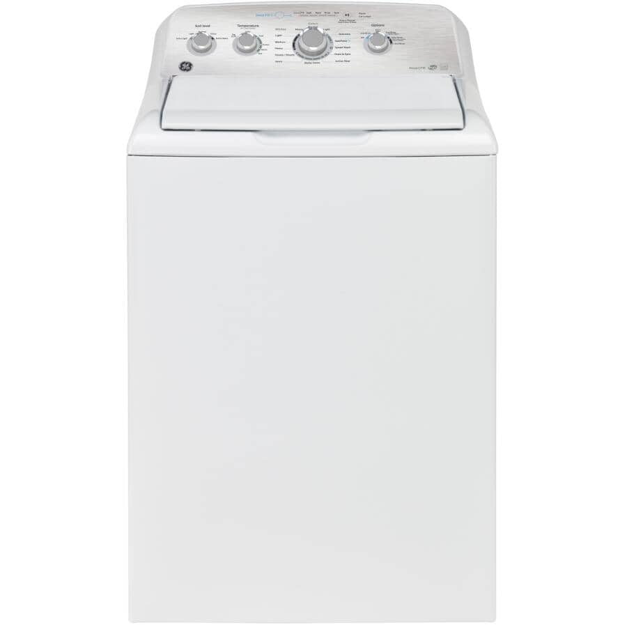 GE:27" 5.0 cu. ft. Top Load Washer (GTW550BMRWS) - White