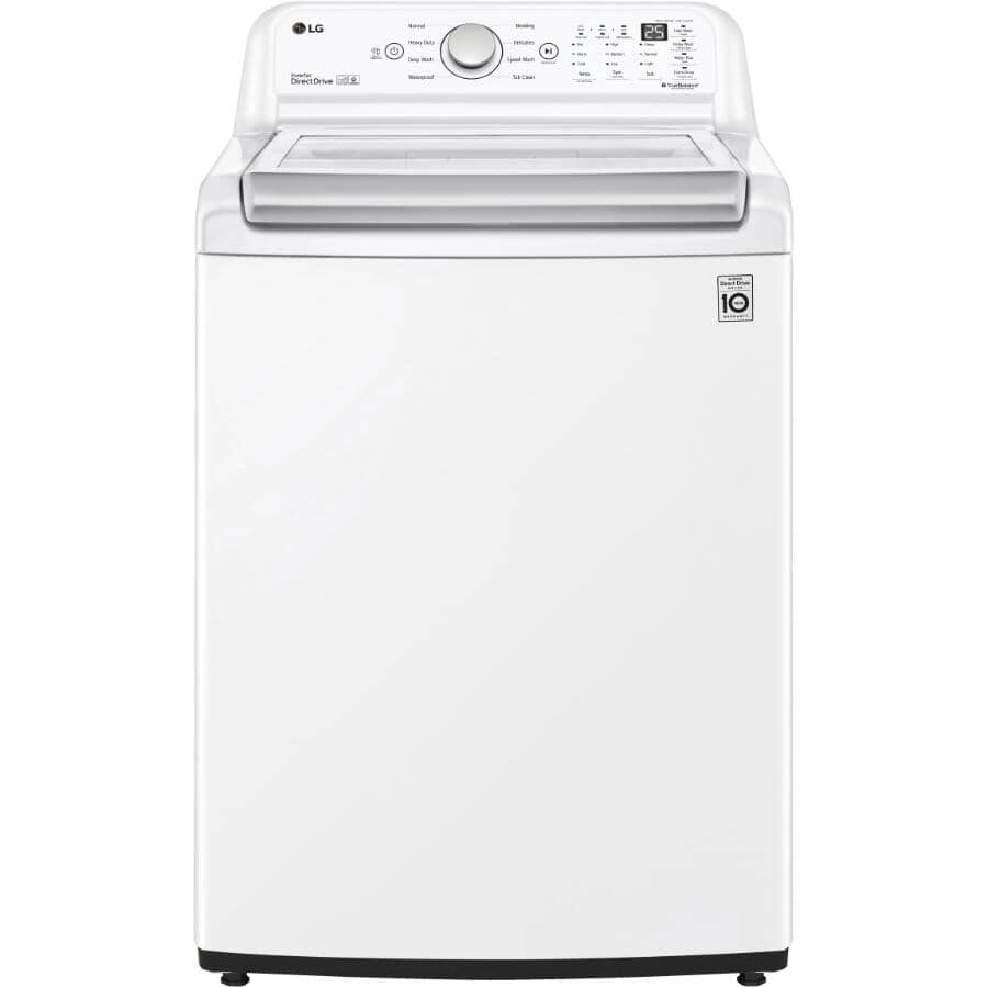 LG:27" 5.8 cu. ft. Top Load Washer (WT7150CW) - White