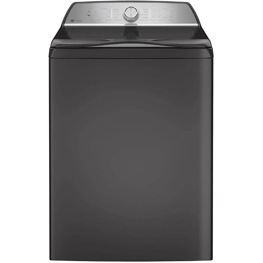 GE PROFILE:27" 5.8 cu. ft. Top Load Washer (PTW600BPRDG) - with Built-In Wifi, Diamond Grey