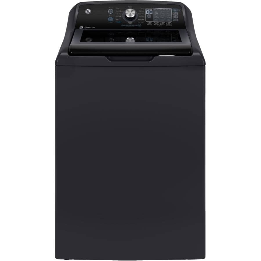 GE:27" 5.3 cu. ft. Top Load Washer (GTW690BMTDG) - with SaniFresh Cycle, Diamond Grey
