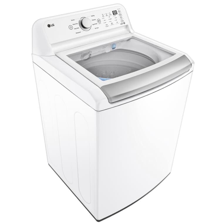 27" 5.6 cu. ft. Top Load Washer (WT7155CW) - with 4-Way Agitator, White