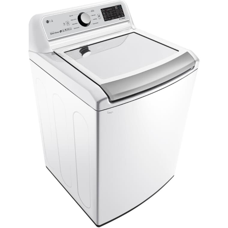 27" 5.6 cu. ft. Top Load Washer (WT7300CW) - with TubroWash3D Technology, White