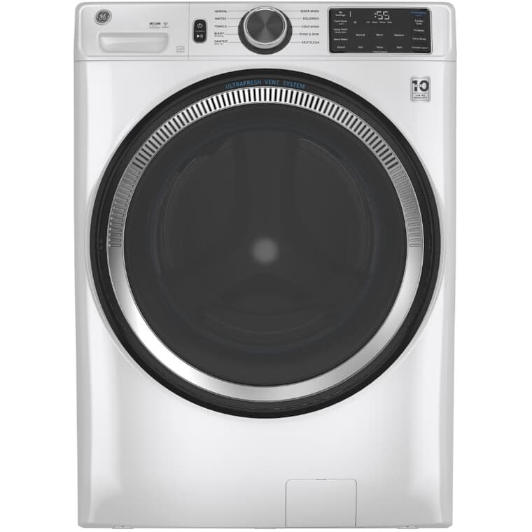 28" 5.5 cu. ft. Front Load Steam Washer (GFW550SMNWW) - White