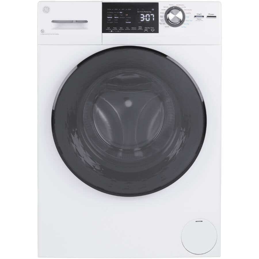 GE:24" 2.8 cu. ft. All-in-One Washer & Dryer (GFQ14ESSNWW) - White