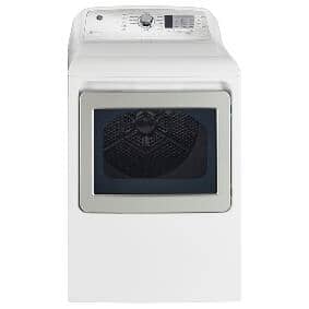 GE:27" 7.4 cu. ft. Electric Front Load Dryer (GTD65EBMRWS) - White