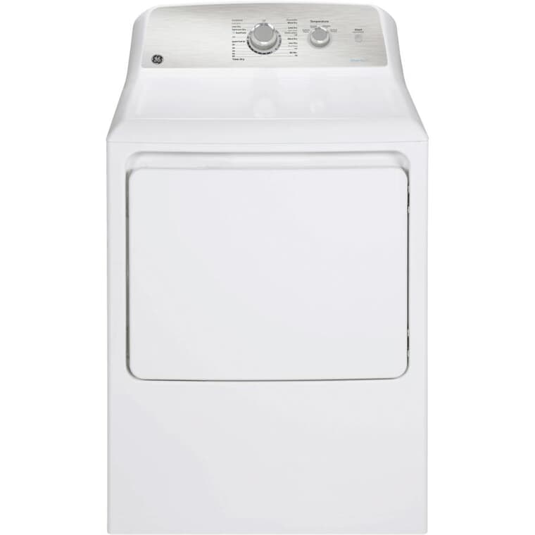 27" 7.2 cu. ft. Electric Front Load Dryer (GTD40EBMRWS) - White