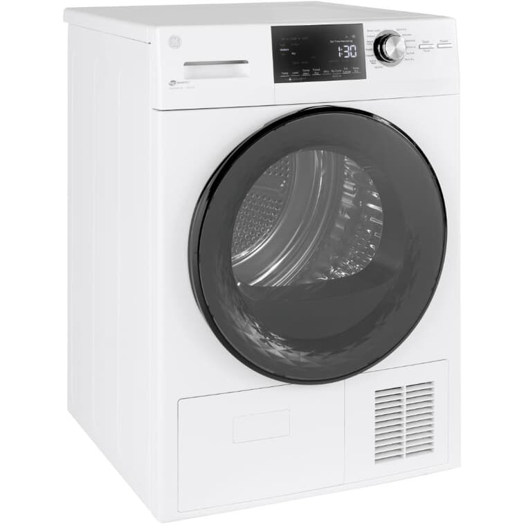 24" 4.1 cu. ft. Electric Front Load Dryer (GFT14JSIMWW) - White