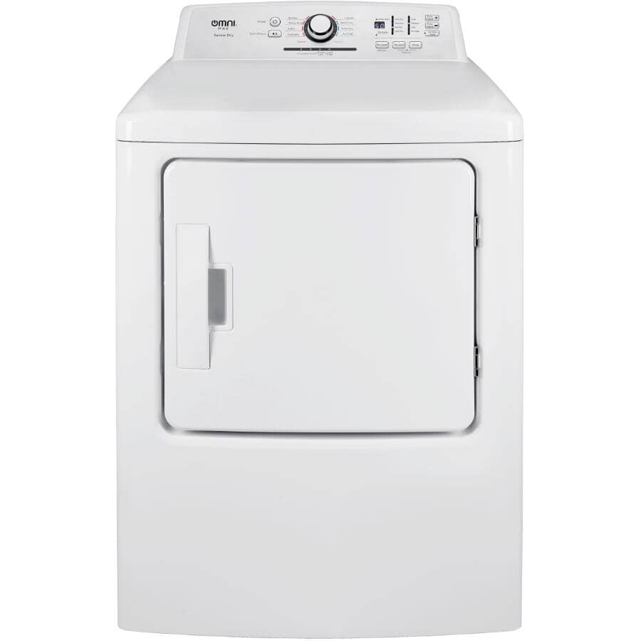 OMNIMAX:27" 6.7 cu. ft. Electric Front Load Dryer (CLADE67W) - White