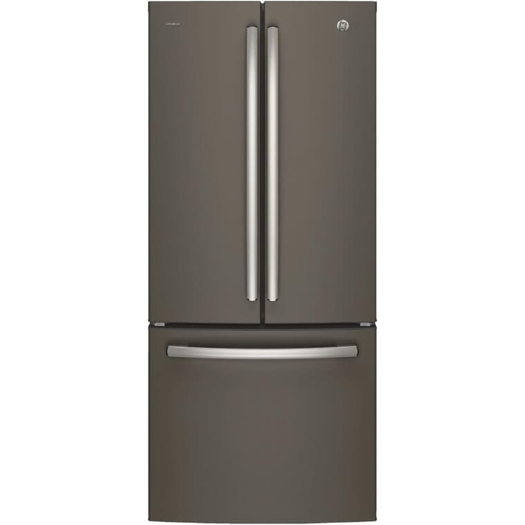 Réfrigérateur à porte française à congélateur inférieur (PNE21NMLKES), ardoise, 20,8 pi3