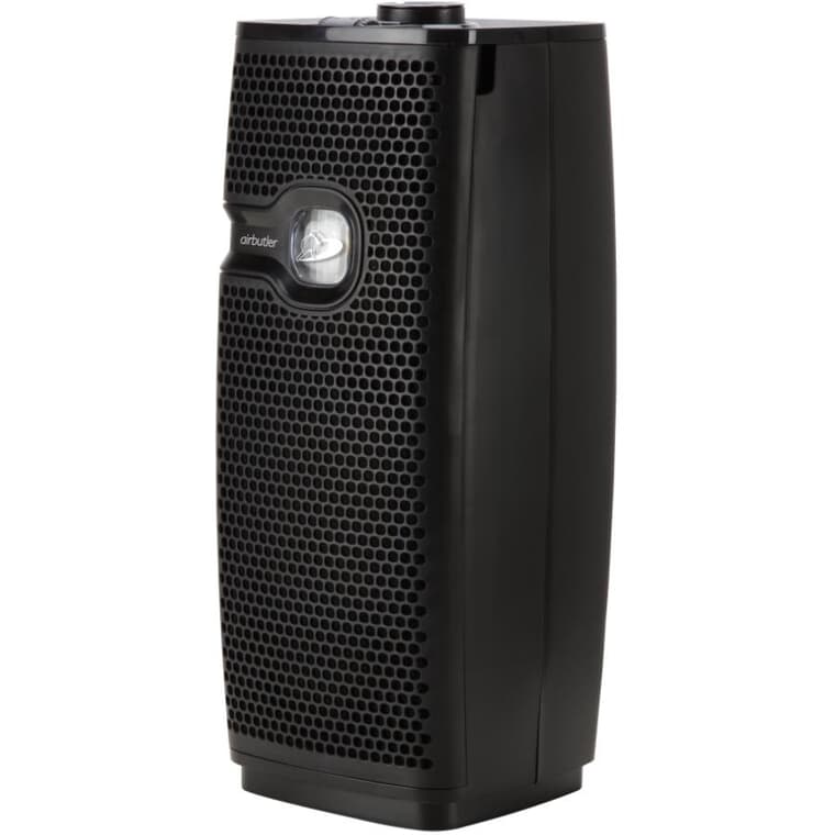Visipure Mini Tower Air Purifier - with 3 Speeds, Black