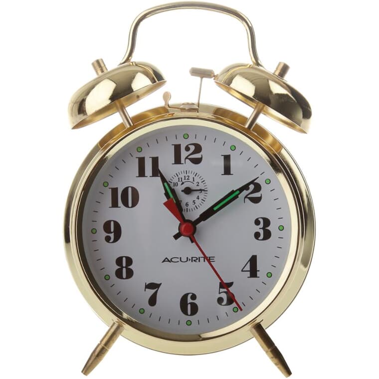 2-Bell Brass Alarm Clock