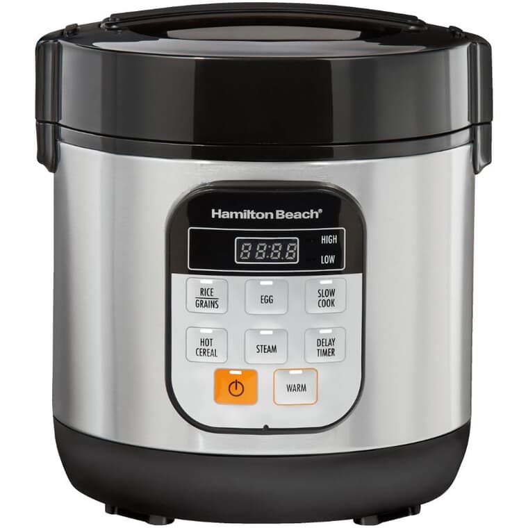 Compact Multi-Cooker (37524) - Stainless Steel & Black, 1.5 Qt