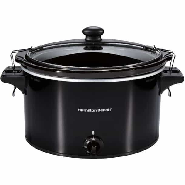 HAMILTON BEACH Stay or Go Slow Cooker (33195) Black, 10 Qt