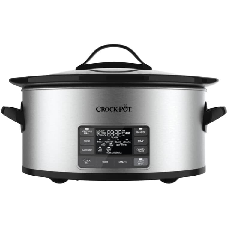 MyTime Programmable Slow Cooker (2102511) - Stainless Steel, 6 Qt