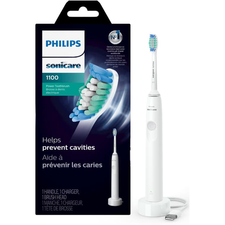 1100 Series Sonic Electric Toothbrush - White/Grey