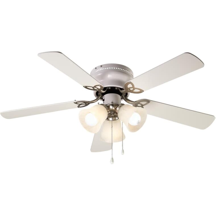 Maria 42" Ceiling Fan with LED Light - White