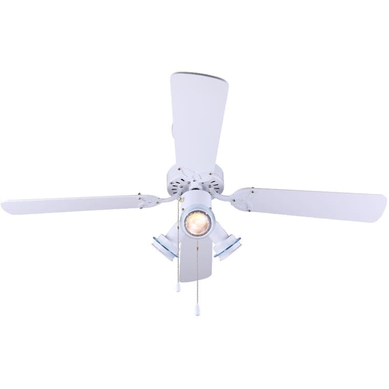Catalyst 42" Ceiling Fan with Light - White