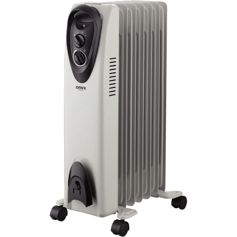 1500W Oil-Filled Heater with Thermostat