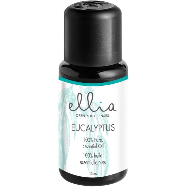 Bouteille de 15 mL d'huile essentielle Ellia, eucalyptus