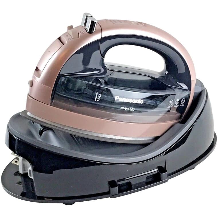 1500 Watt Rose Gold Freestyle Ceramic Cordless Steam Iron, with Auto Shut Off and Self-Clean System