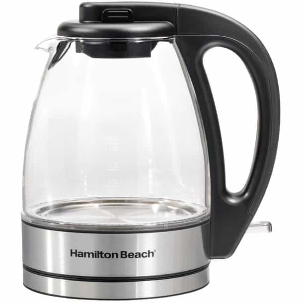 HAMILTON BEACH Cordless Glass Kettle Home Hardware