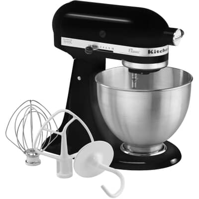 Kitchenaid Black Classic Series Stand Mixer With 4 5 Quart Bowl Home Hardware