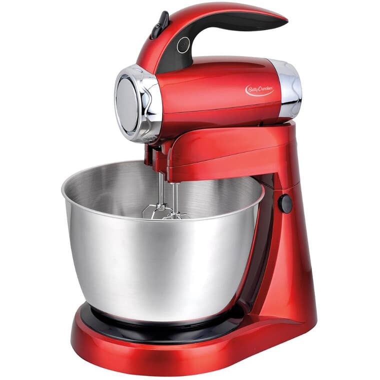 7-Speed Stand Mixer with 3 Qt Bowl (BC-3220CMR) - Metallic Red, 300W