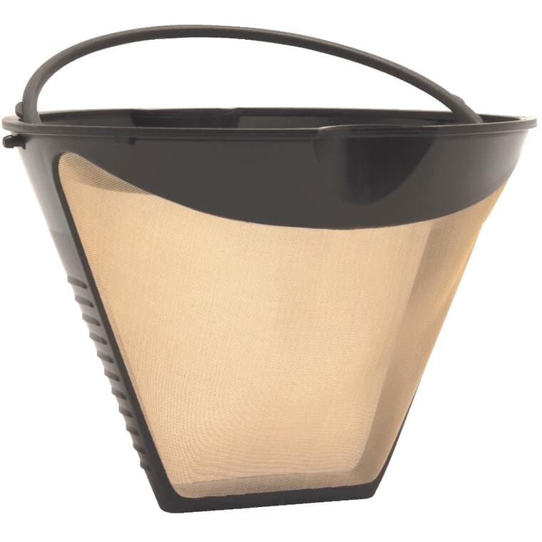 12 Cup Goldtone Permanent Cone Coffee Filter