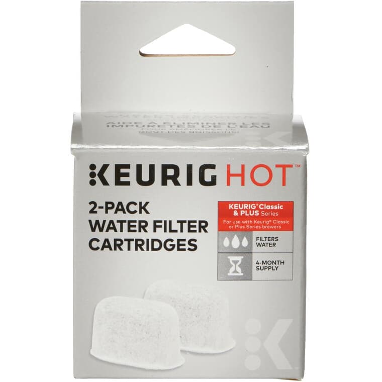 Cartouches de filtre à eau Keurig Hot pour les séries Classic et Plus, paquet de 2