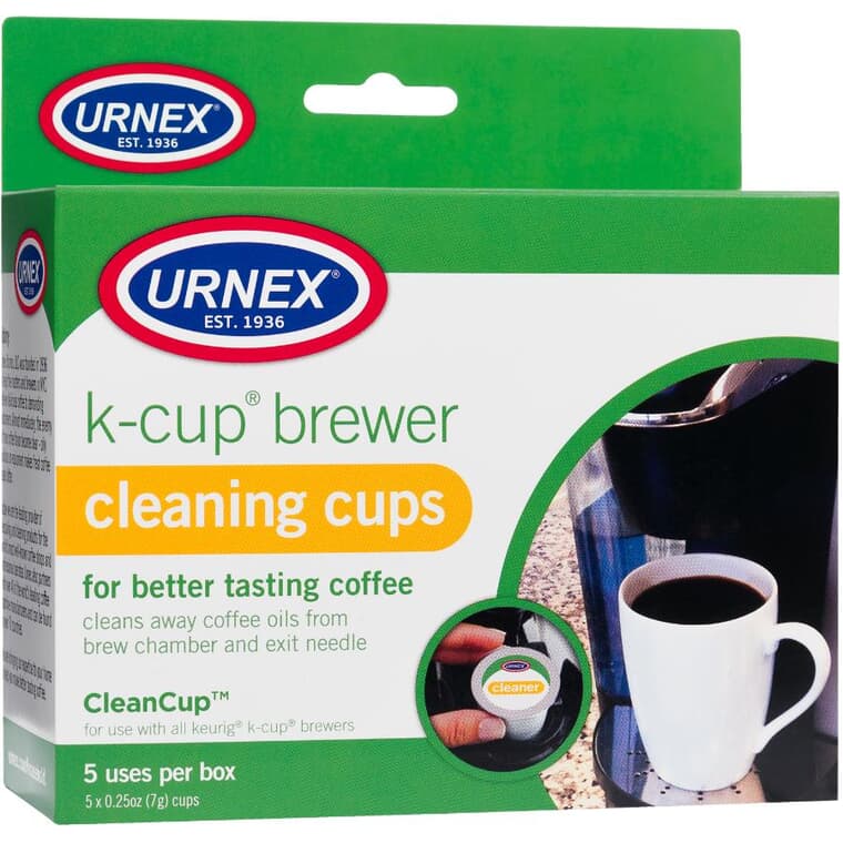 Tasses de nettoyage pour infuseurs K-Cup Keurig, paquet de 5