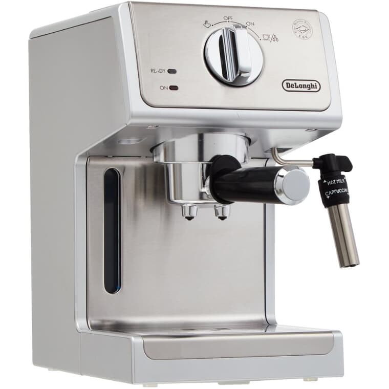 Cafetière à espresso et cappuccino manuelle (ECP3630), acier inoxydable, 1 100 W