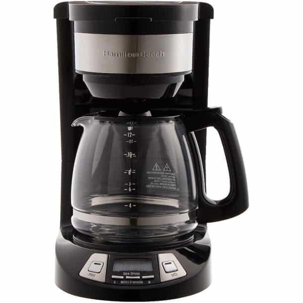HAMILTON BEACH Programmable Drip Coffee Maker (46290C) Stainless