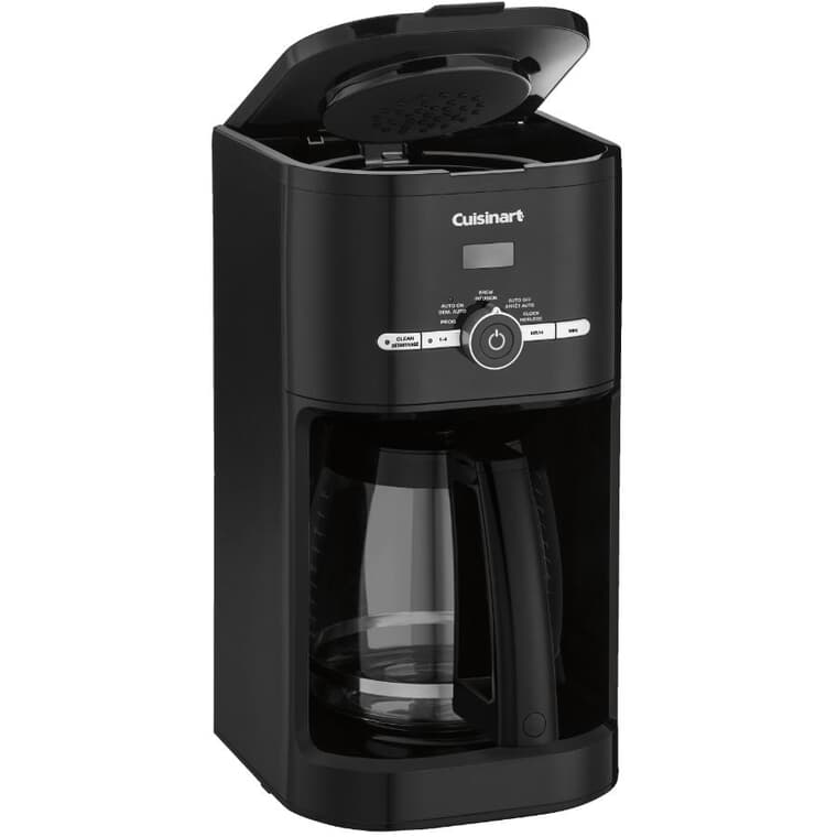 Programmable Coffee Maker with Permanent Filter - Black, 12 Cup