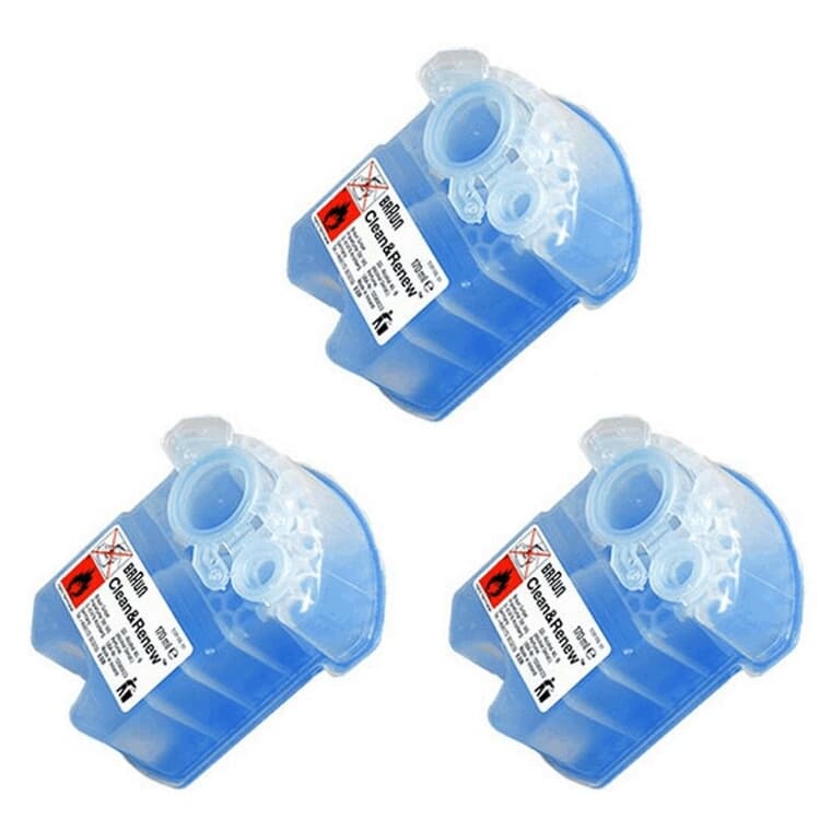 3 Pack Clean and Renew Shaver Refill Cartridges