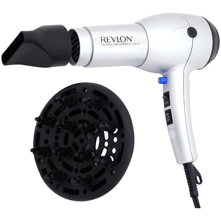 Revlon 1875 Watt 2 Heat 2 Speed Tourmaline Ceramic Ionic Hair Dryer | Home  Hardware