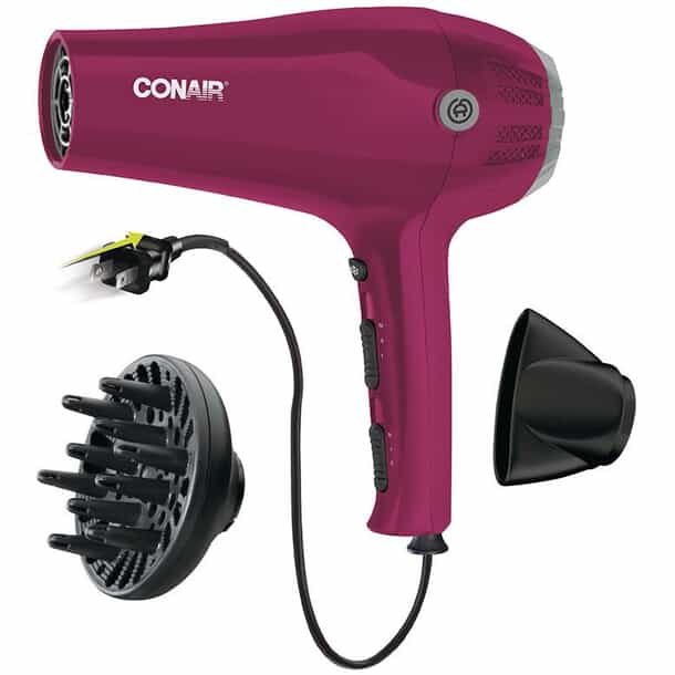 CONAIR 1875 Watt Heat Speed Pink Ceramic Hair Dryer w