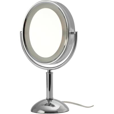 Table Top Lighted Makeup Mirror, Table Top Lighted Vanity Mirror