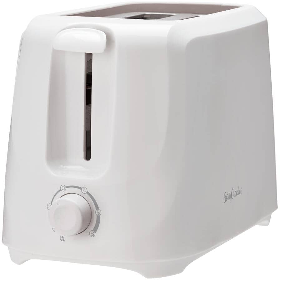 BETTY CROCKER:My Kitchen Cool Touch 2-Slice Toaster - White