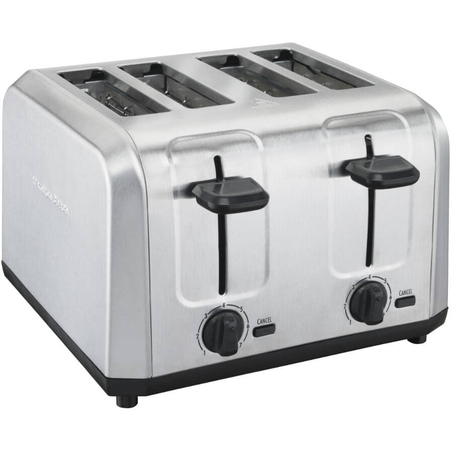 HAMILTON BEACH:4-Slice Toaster with Extra Wide Slots - Brushed Stainless Steel