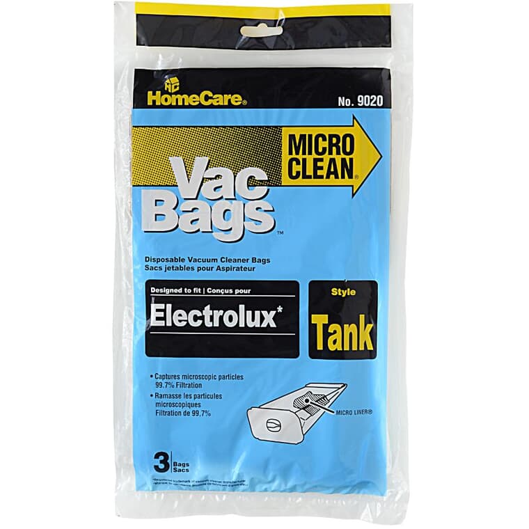 Style C 4 Ply Electrolux Vacuum Cleaner Bag - Microfiltration, 3 Pack