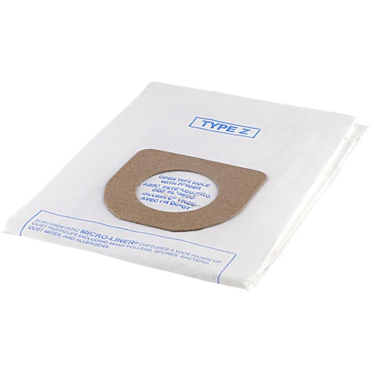 Type Z Hoover Vacuum Cleaner Bag - Microfiltration, 3 Pack