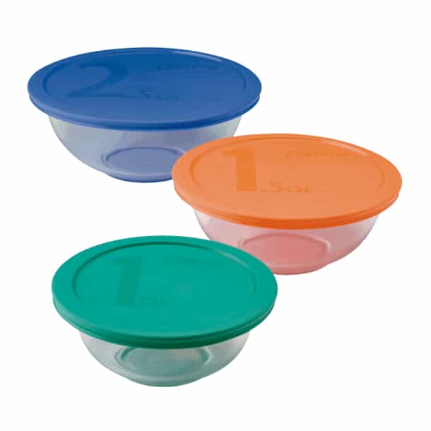 PYREX Glass Mixing Bowl Set Home Hardware