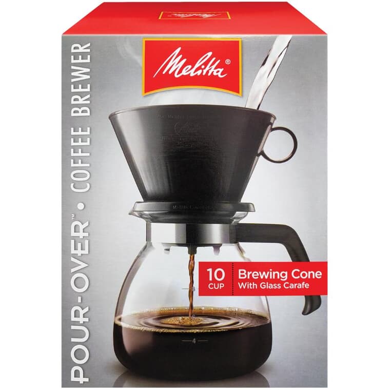 Pour-Over Manual Coffee Maker - 10 Cup