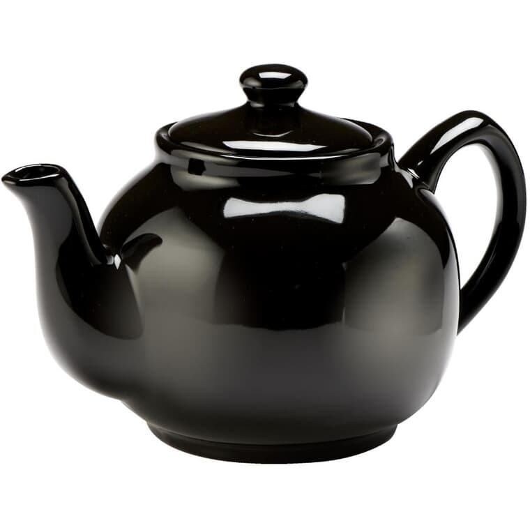 Stoneware Teapot - Black, 1 L