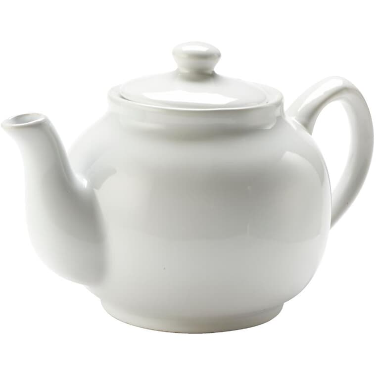 Stoneware Teapot - White, 1 L