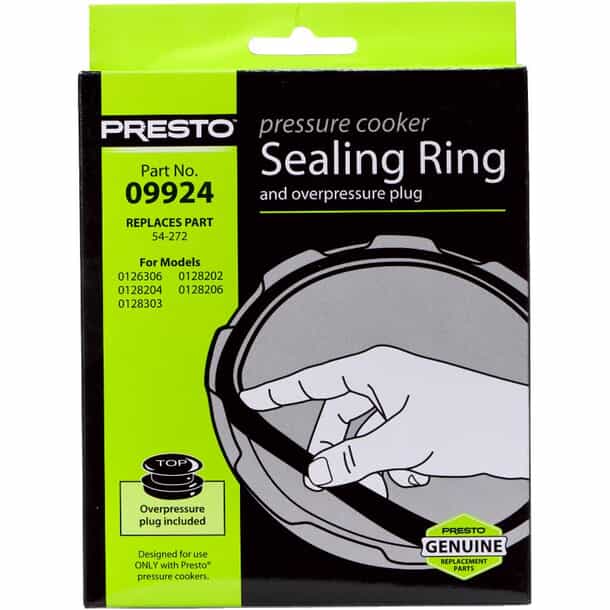 PRESTO Pressure Cooker Sealing Ring Overpressure Plug Home