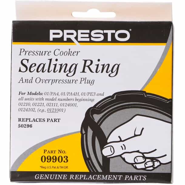 PRESTO Pressure Cooker Sealing Ring Overpressure Plug Home
